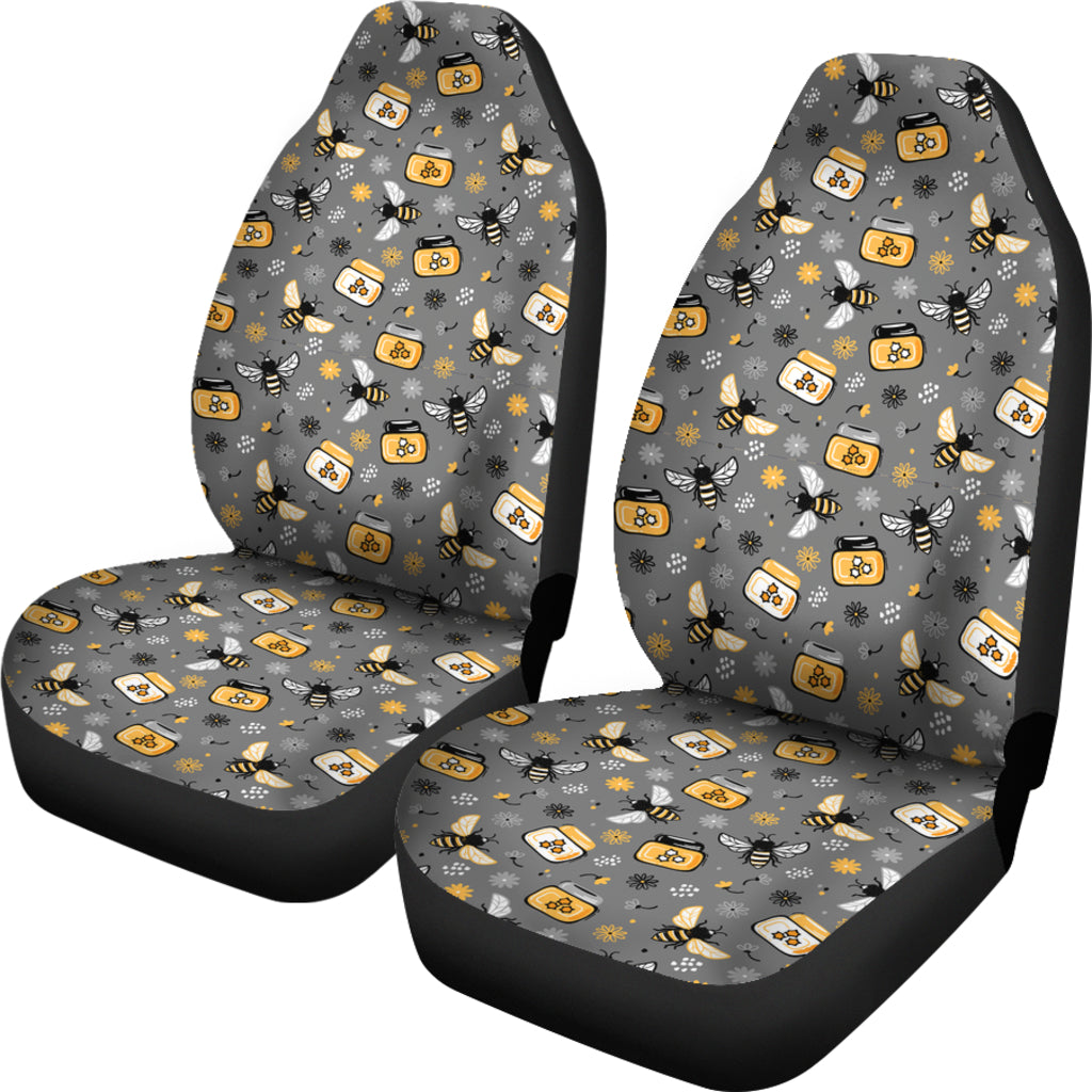 Bees And Flowers Car Seat Covers