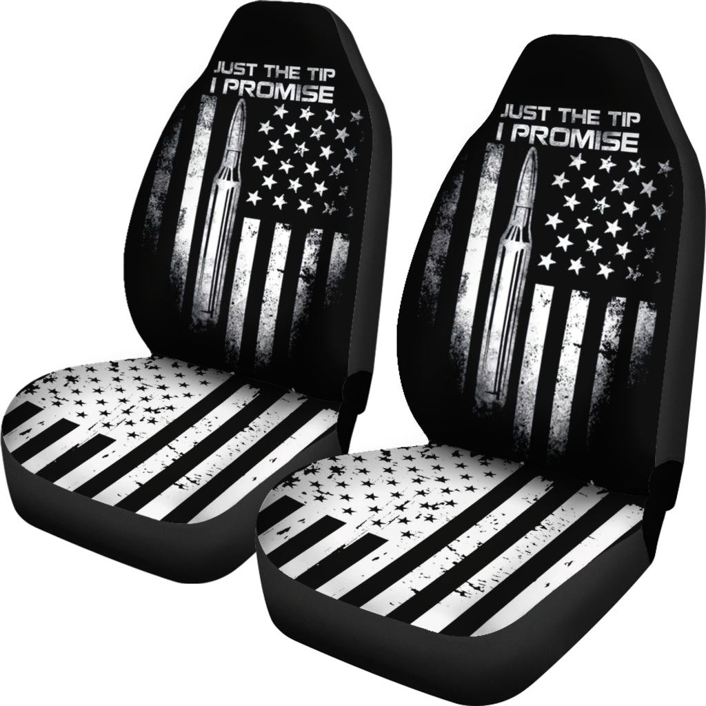 Veteran Just The Tip I Promise Us Flag Car Seat Covers