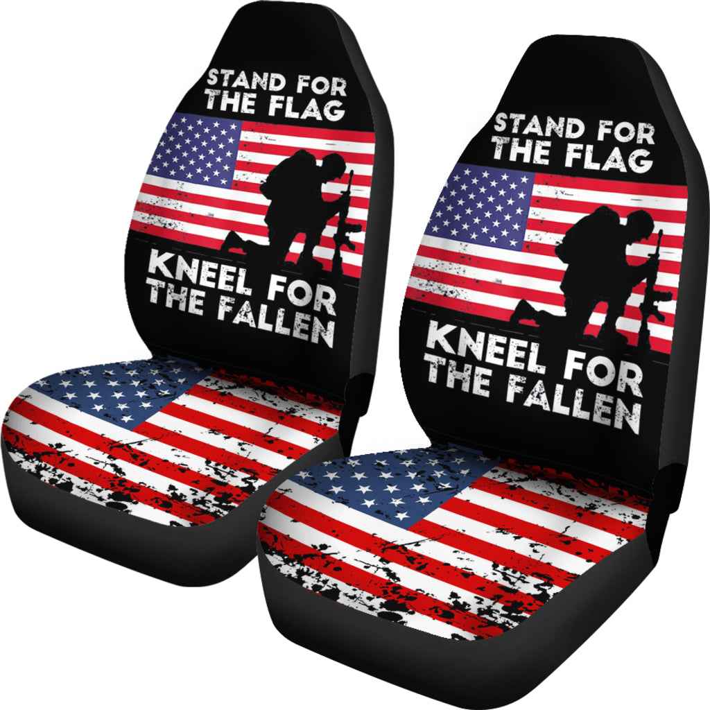 Patriotic Military Veteran American Flag Car Seat Covers