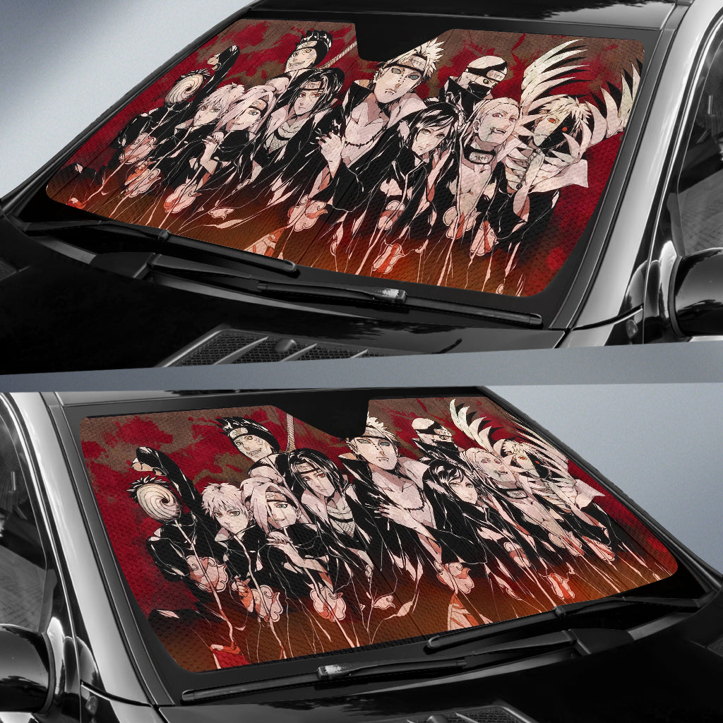 Akatsuki Naruto Cool Car Sun Shades 2021