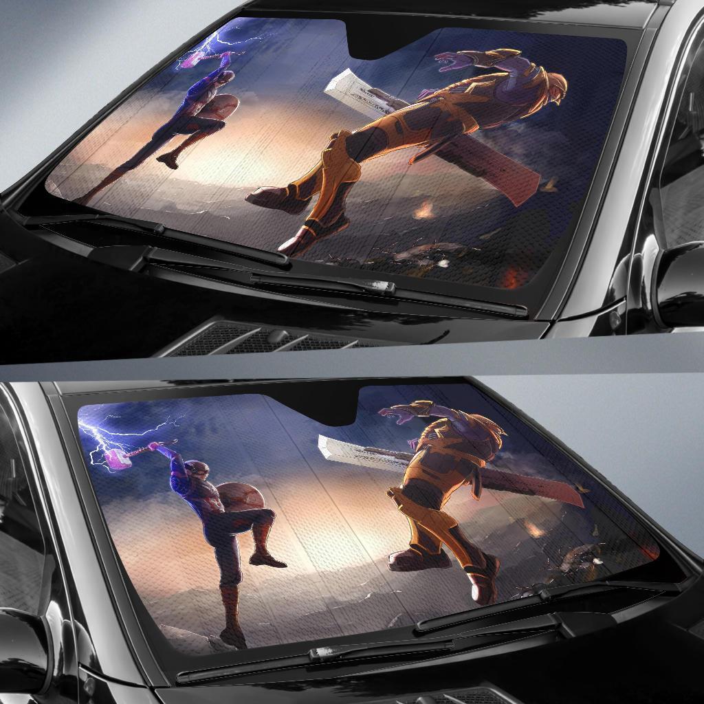 Captain America Vs Thanos Car Sun Shades Amazing Best Gift Ideas 2021