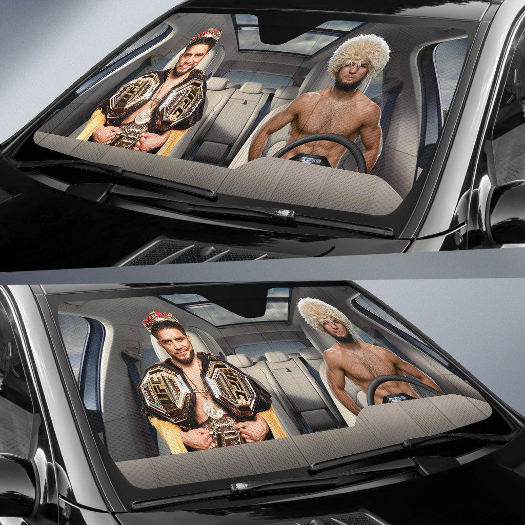 Khabib Nurmagomedov Vs Henry Cejudo Mma Driving Auto Sun Shade