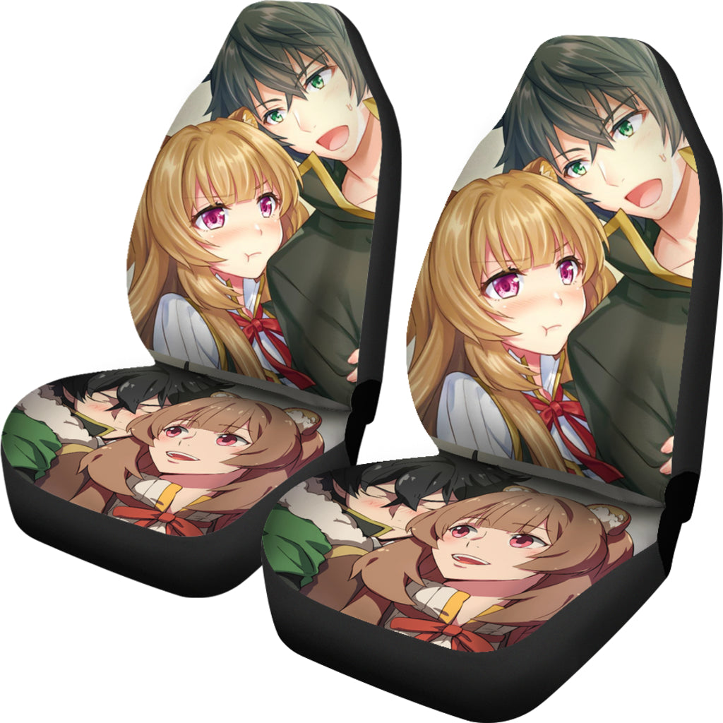 Cute Raphtalia And Naofumi Tate No Yuusha No Nariagari Anime Manga Car Seat Covers