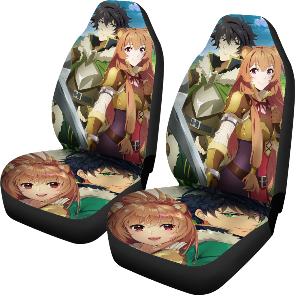 New Raphtalia And Naofumi Tate No Yuusha No Nariagari Anime Manga Car Seat Covers