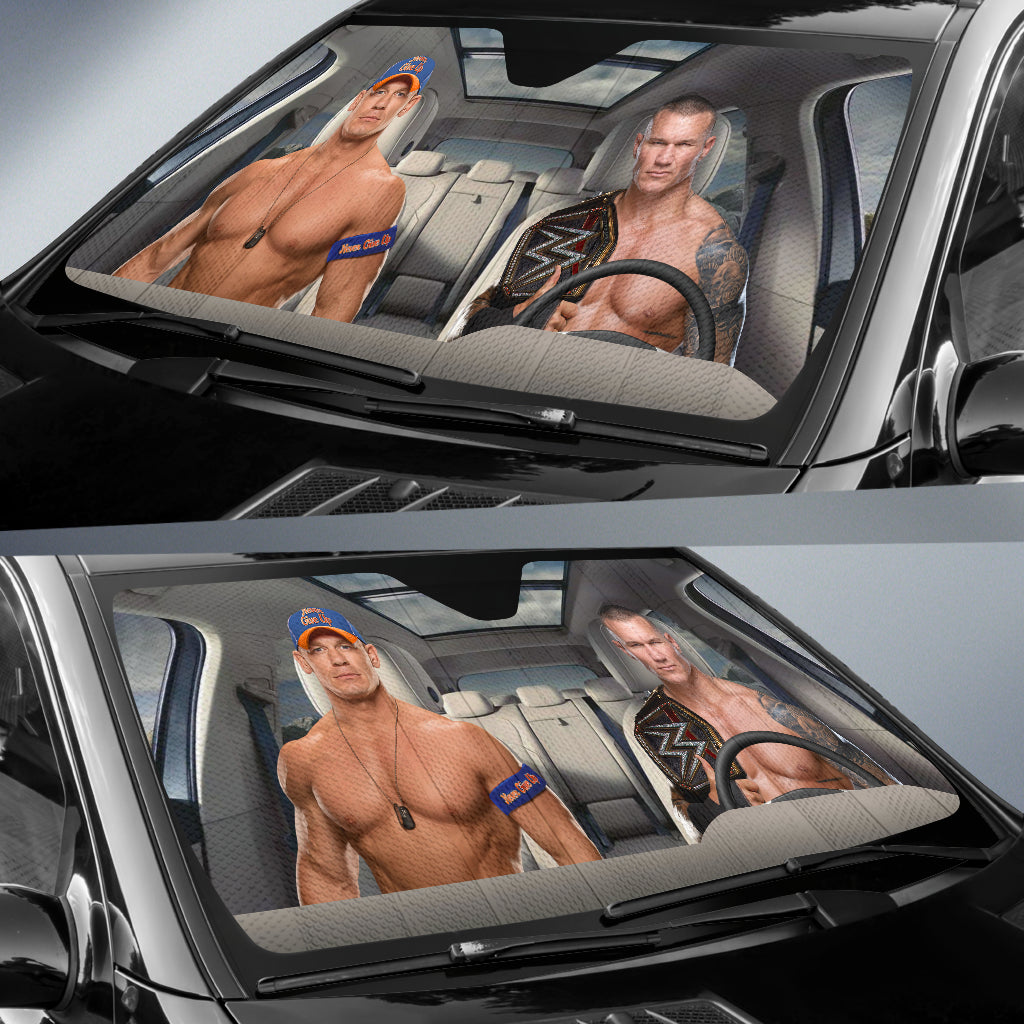 Randy Orton Vs John Cena Wwe Driving Auto Sun Shade