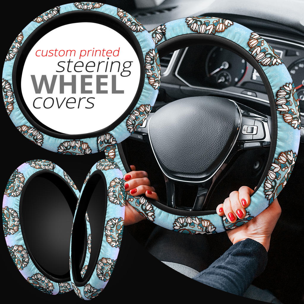 Glaceon Pokemon Car Steering Wheel Cover