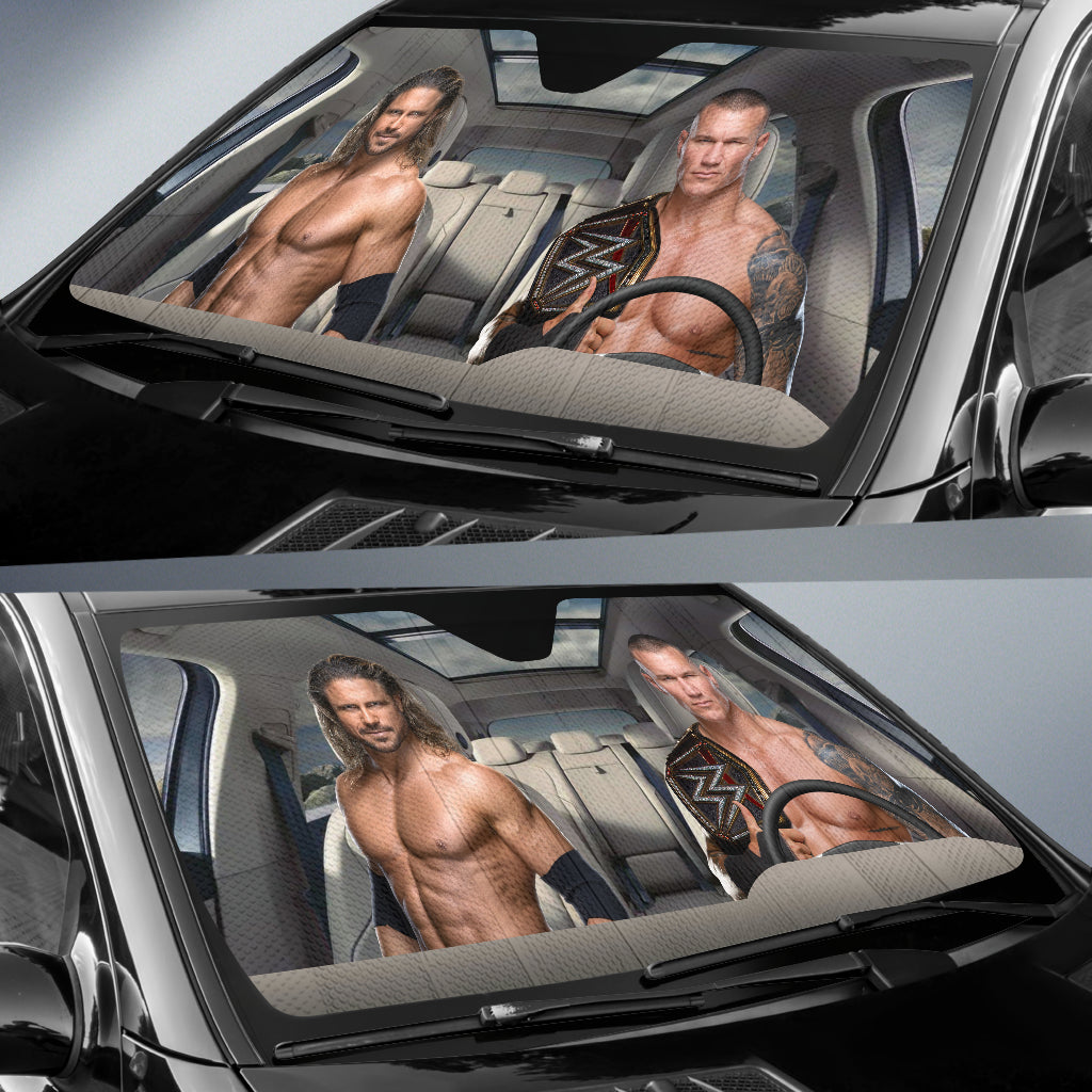 Randy Orton Vs John Morrison Wwe Driving Auto Sun Shade