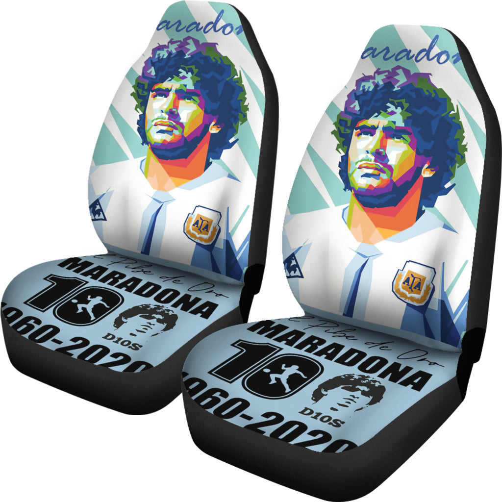 Art Rip D10S Diego Armando Maradona 10 Rip 1969 2022 Car Seat Covers Gift For Fooball