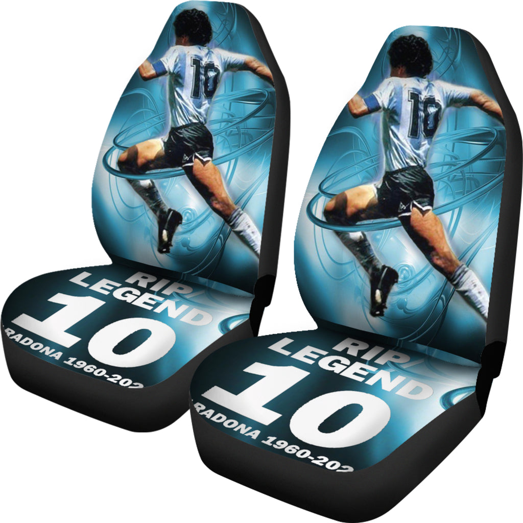 New Art Rip Legend Diego Armando Maradona 10 Rip 1969 2022 Car Seat Covers Gift For Fooball