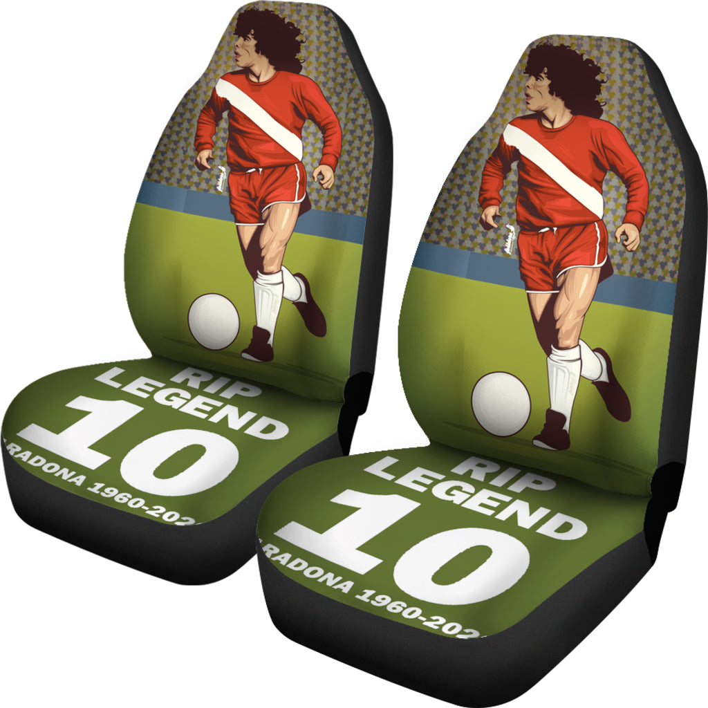 New Art Rip Legend Diego Armando Maradona 10 Rip 1969 2022 Car Seat Covers Gift For Fooball