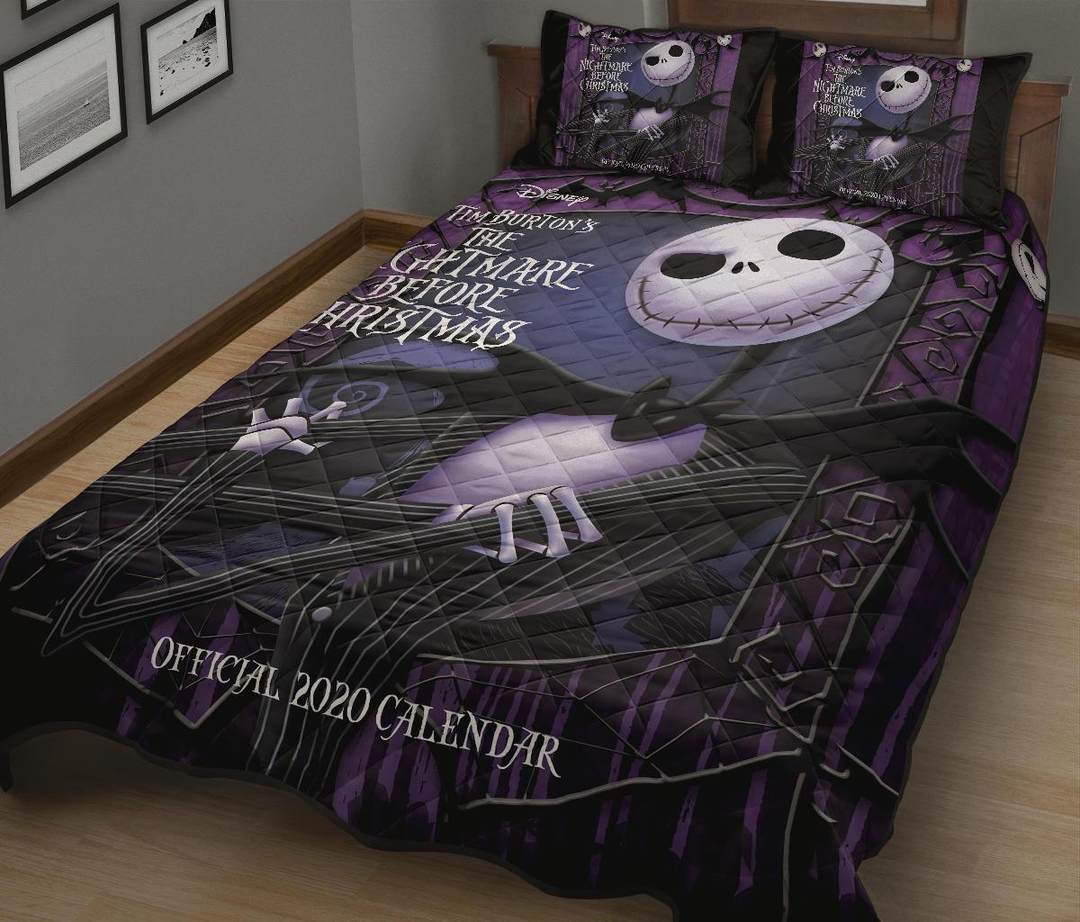 The Nightmare Before Christmas Halloween Movie Quilt Bed Set Pillow Case Amazing Decor Gift Ideas 4