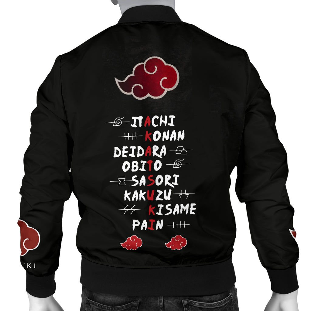 Akatsuki Naruto Motor Bomber Jacket Model 2