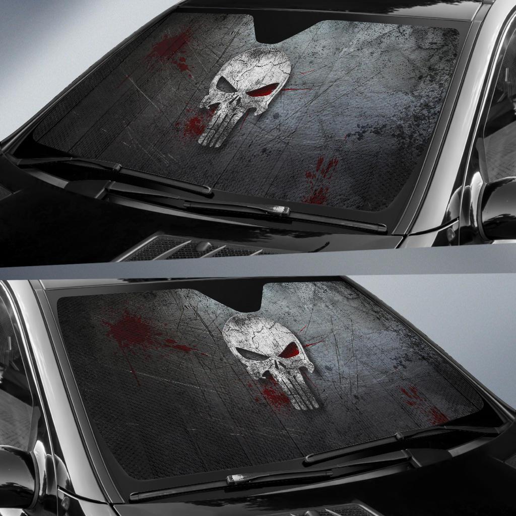 Daredevil Skull Car Sun Shade Gift Ideas 2022