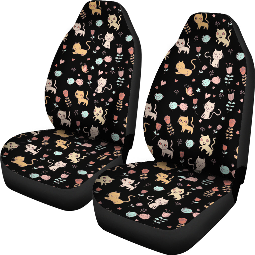 Cat Kitten Pattern Car Seat Covers