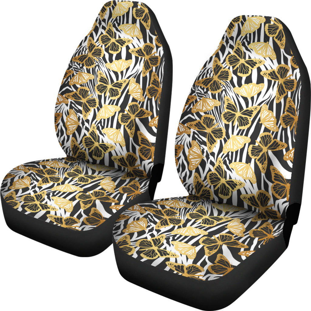 Butterfly Art Zebra Seat Covers