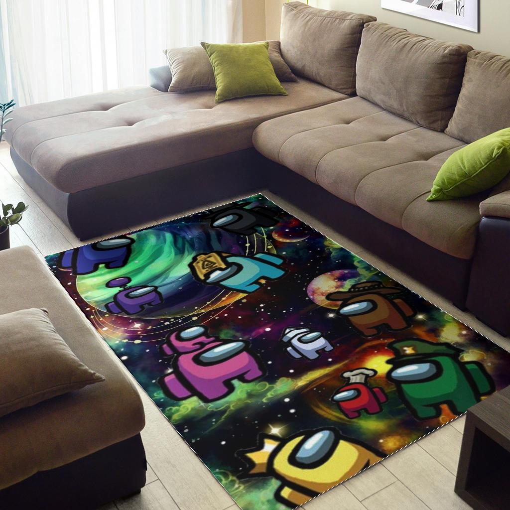 Among Us Galaxy Carpet Area Rug