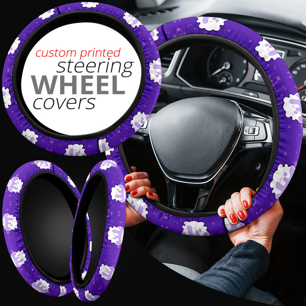 Litwick Pokemon Car Steering Wheel Cover