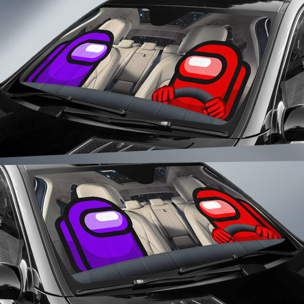 Among Us Friend Auto Sun Shade