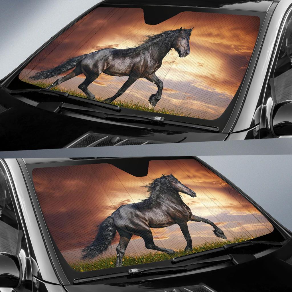 Black Horse Car Sun Shade Gift Ideas 2022
