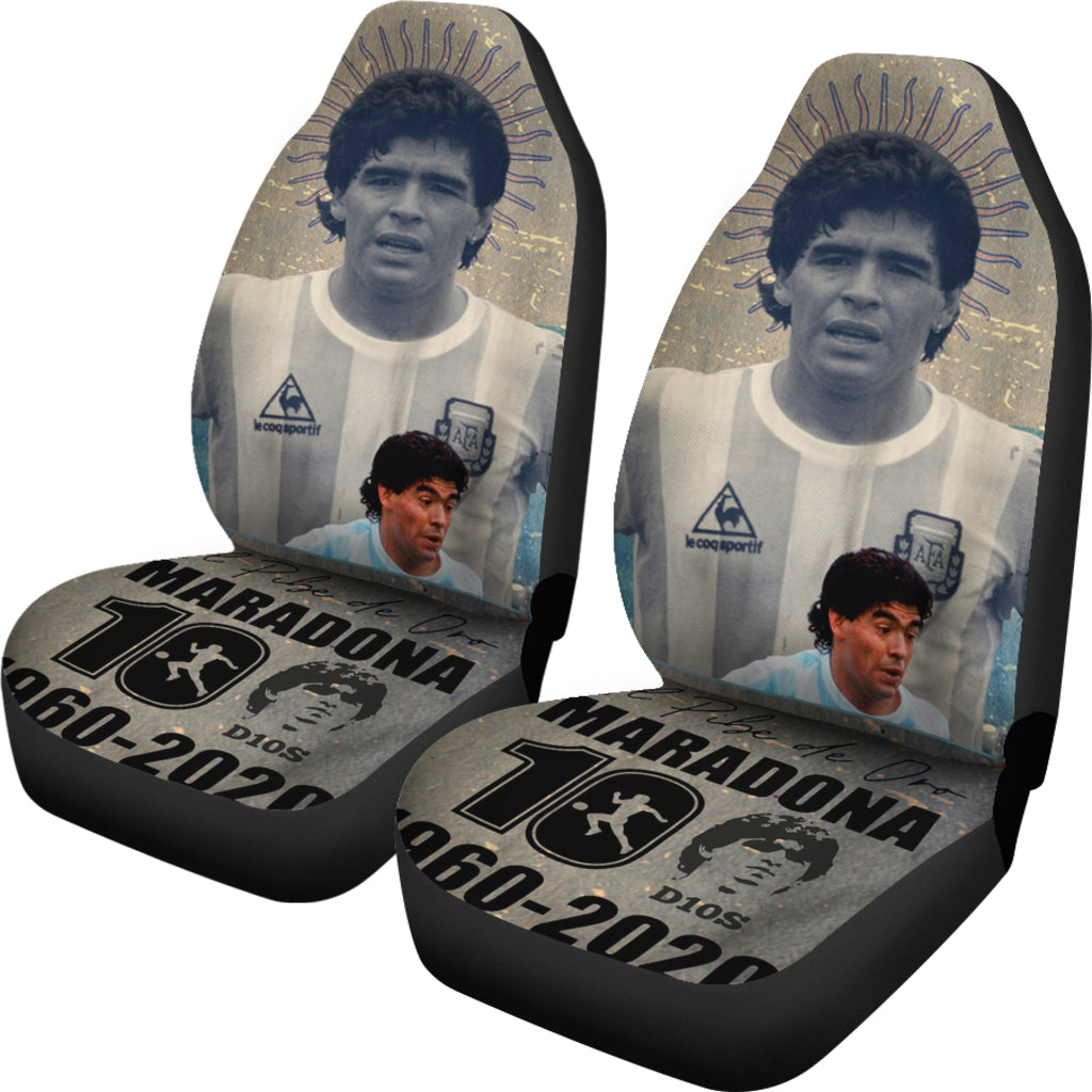 Art Rip Legend Diego Armando Maradona 10 Rip 1969 2022 Car Seat Covers Gift For Fooball