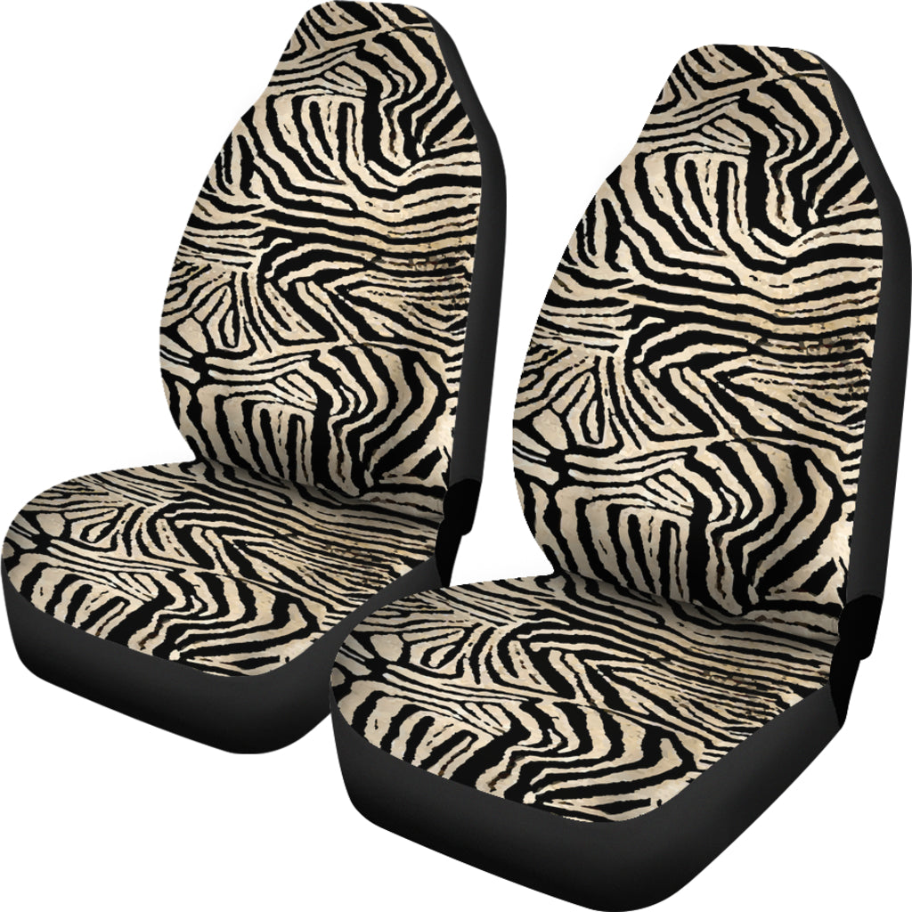 Panting Zebra Seat Covers