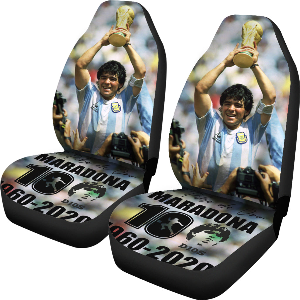 World Cup Mexico 1986 Diego Armando Maradona 10 Rip 1969 2022 Car Seat Covers Gift For Fooball