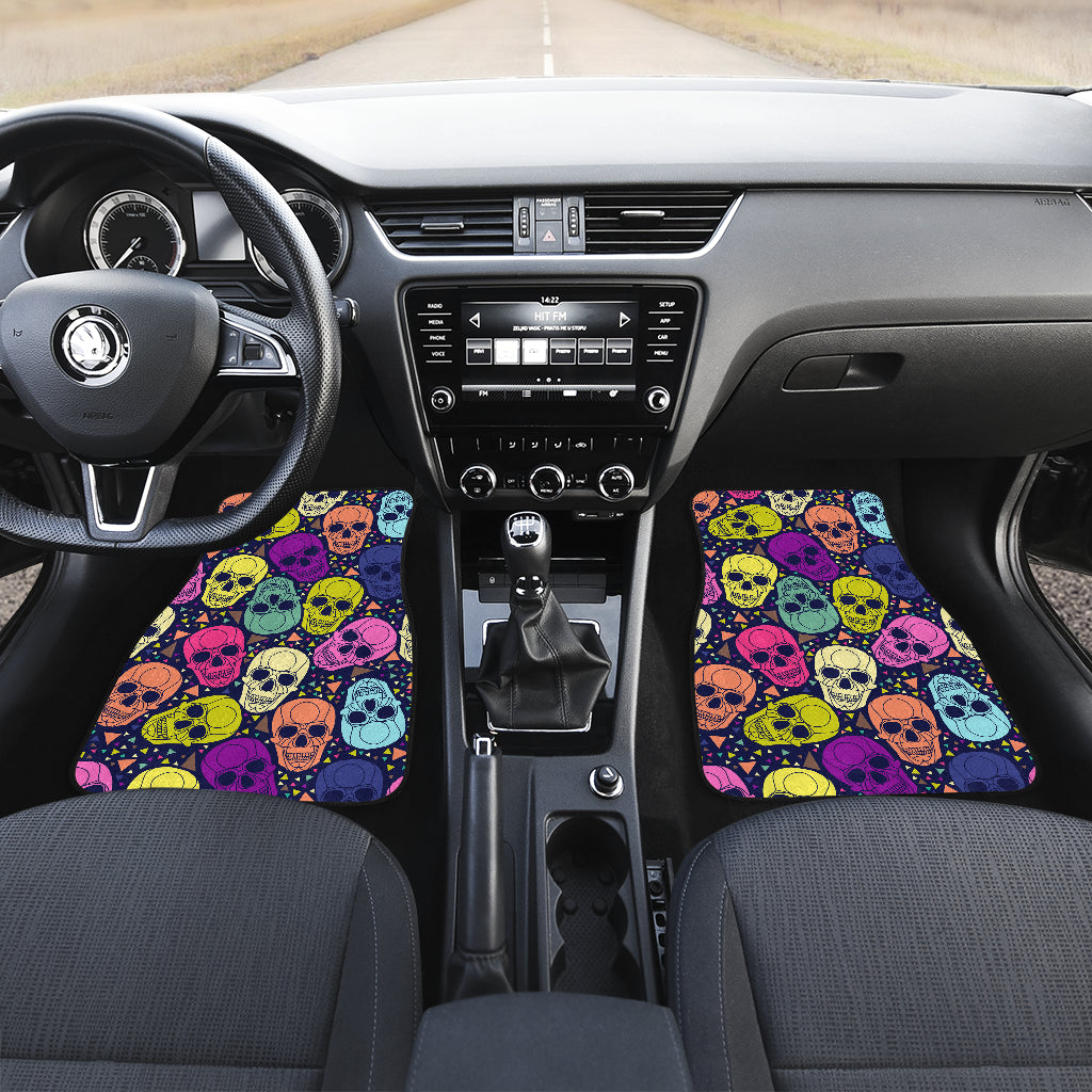 Pattern Sugar Skull 4 Car Mats