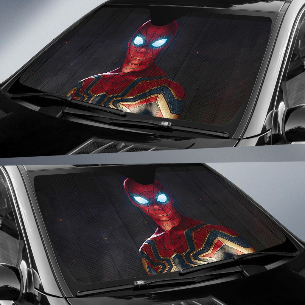 Spider Man Iron Suit Car Sun Shades Amazing Best Gift Ideas 2022