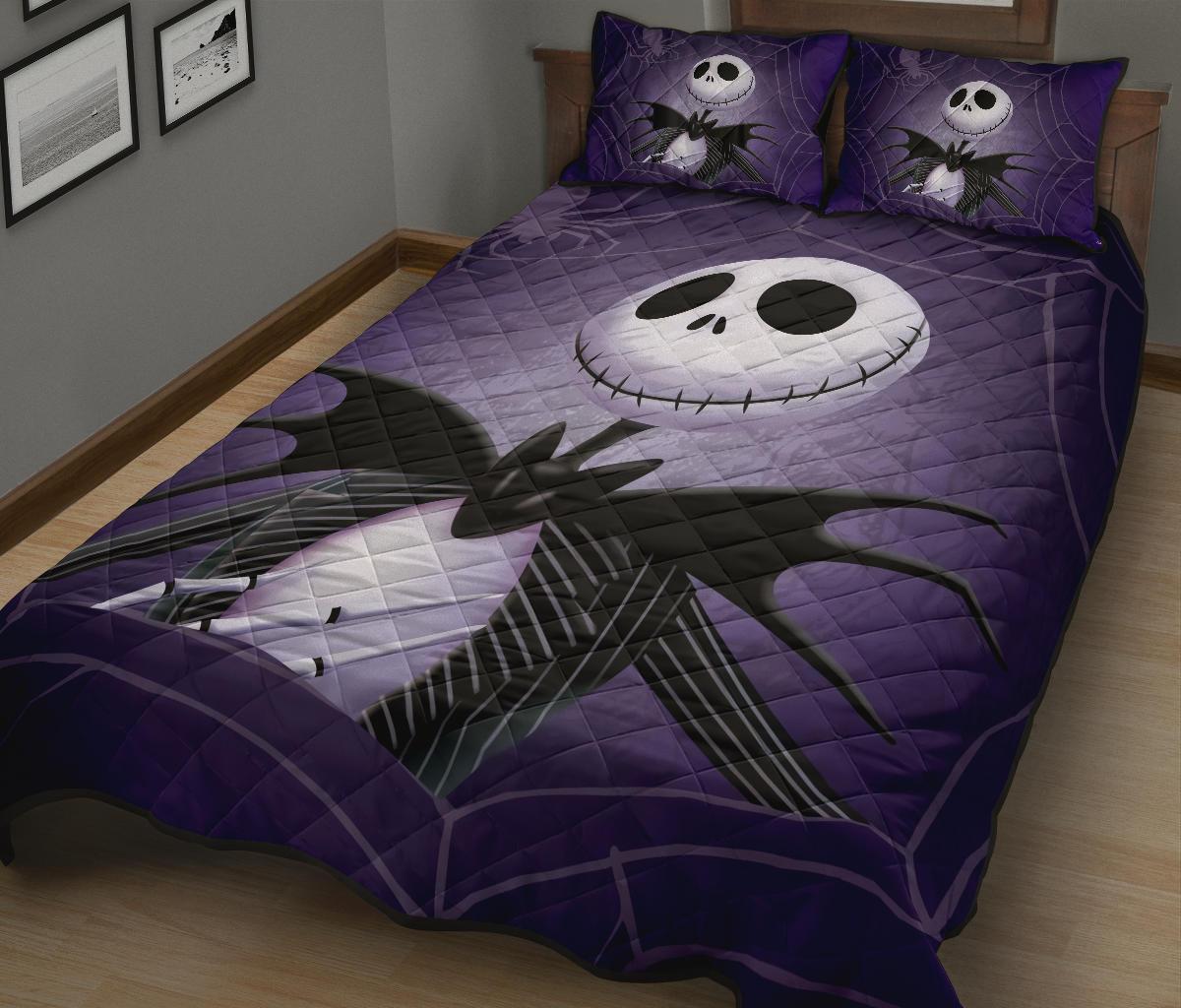 The Nightmare Before Christmas Halloween Movie Quilt Bed Set Pillow Case Amazing Decor Gift Ideas 38