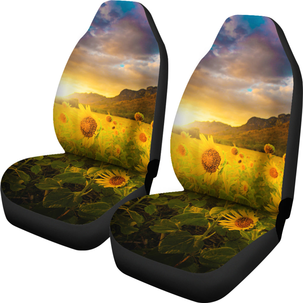 Beautiful Sunflower Hd Car Seat Covers