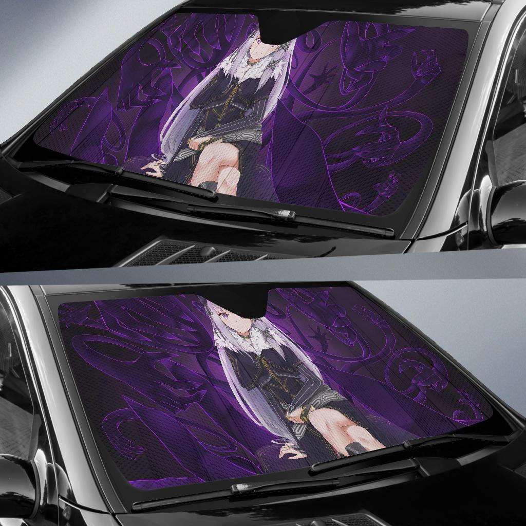 Rezero Emilia Hd 4K Car Sun Shade Gift Ideas 2022