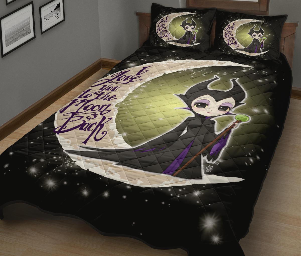 Maleficent To The Moon Quilt Bed Sets
