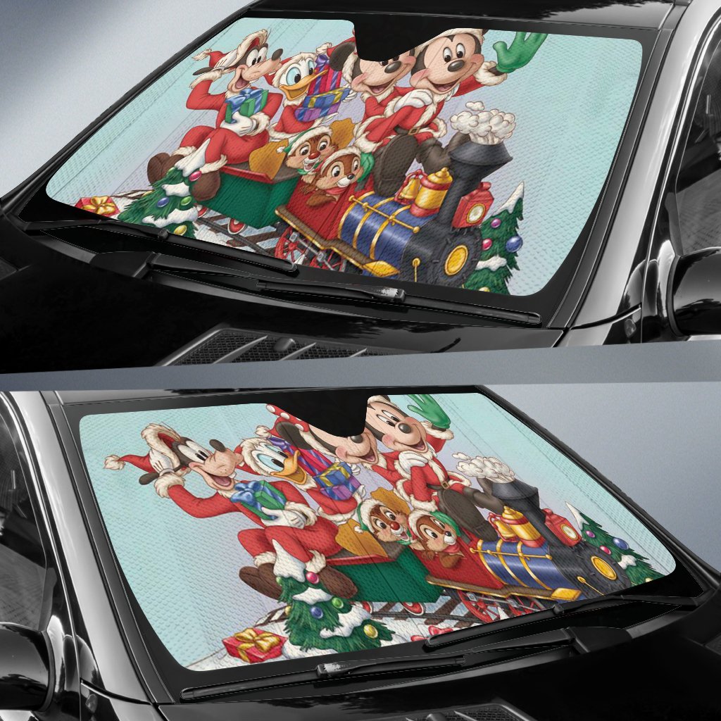 Mice Christmas Train Sun Shade Gift Ideas 2022