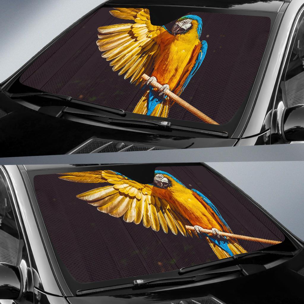 Macaw Low Poly Hd 4K Car Sun Shade Gift Ideas 2022