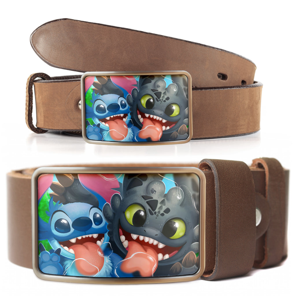 Stitch toothless friends Belt Buckle 2021