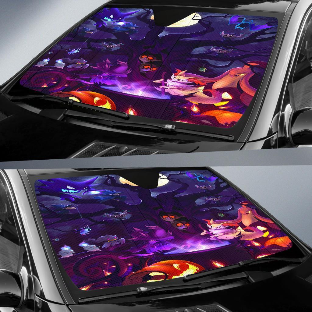 Pokemon Ghost Halloween Car Sun Shades Amazing Best Gift Ideas 2022