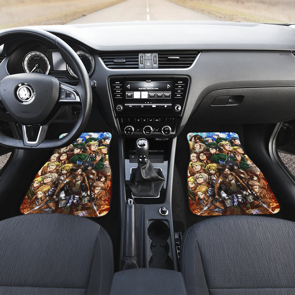 Attack On Titan 33 Anime Car Floor Mats Custom Car Accessories Car Decor 2022