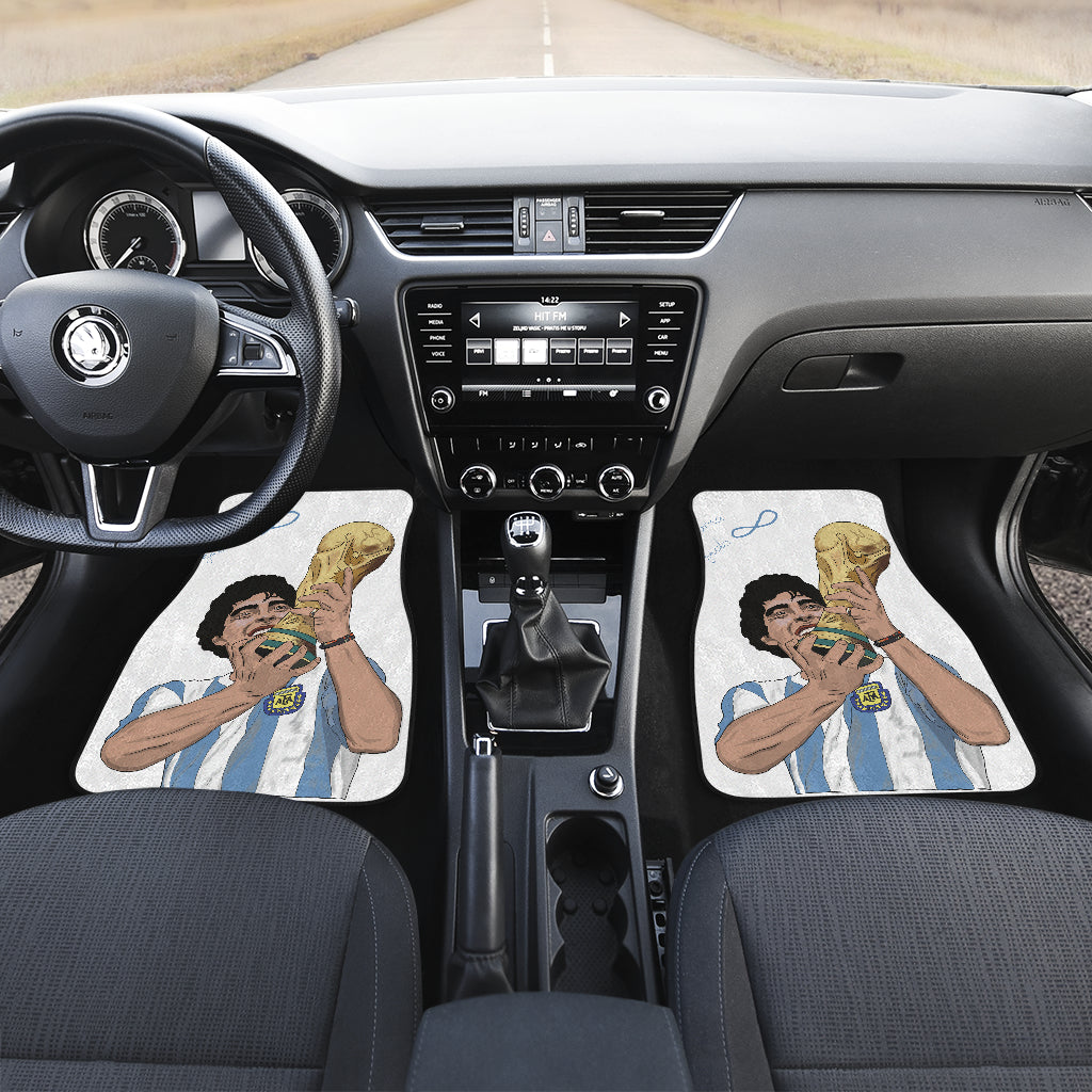 Diego Armando Maradona 10 Rip 1969 2022 14 Car Floor Mats Custom Car Accessories Car Decor 2022