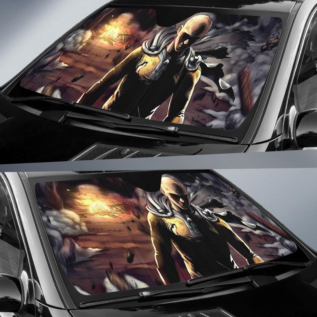 One Punch Man Saitama Car Sun Shades Amazing Best Gift Ideas 2022