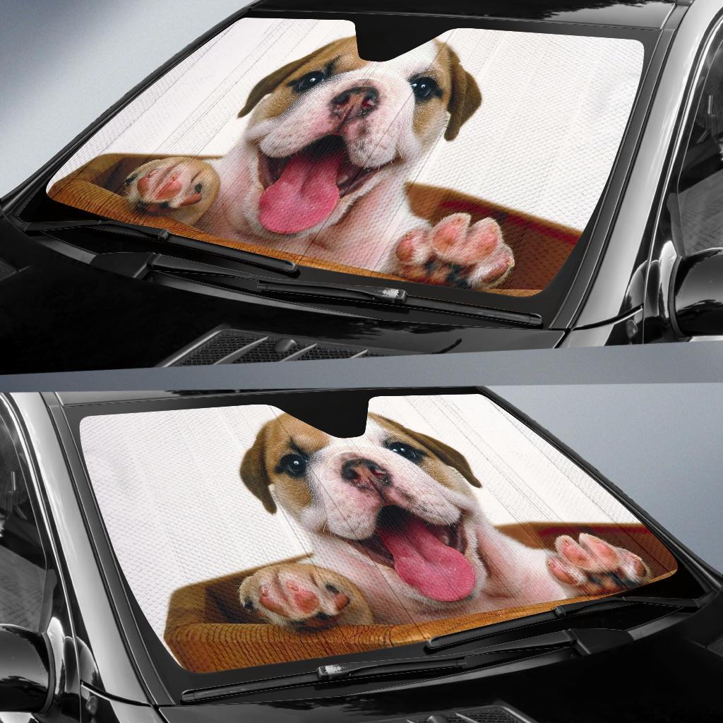 Puppy Bulldog Cute Car Sun Shade Gift Ideas 2022