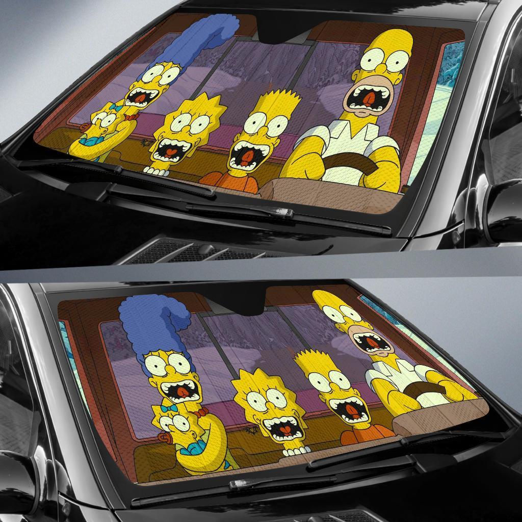 The Simpsons Funny Driving Auto Sun Shades Amazing Best Gift Ideas 2021