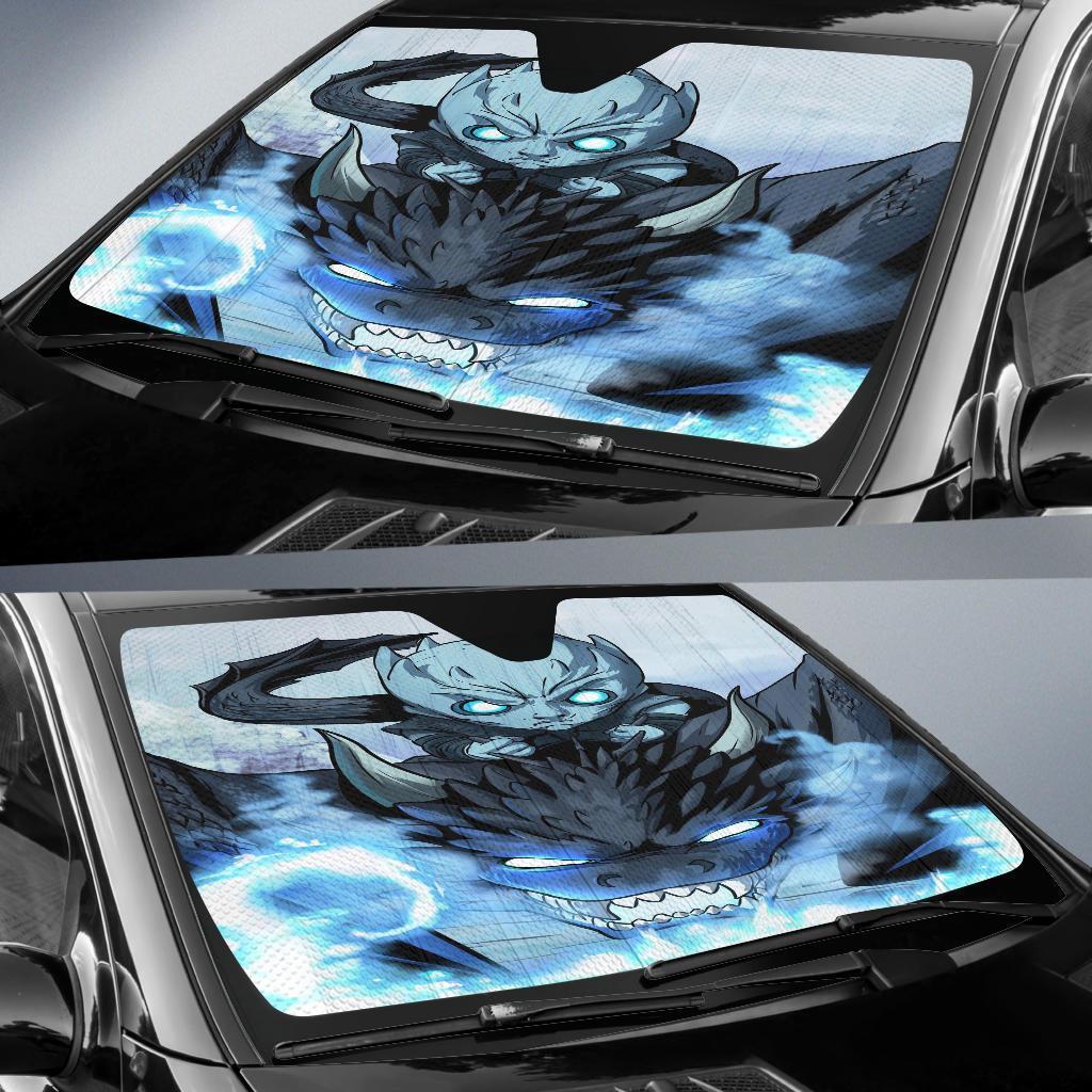 Night King And Dragon Ice Auto Sun Shades Amazing Best Gift Ideas 2022