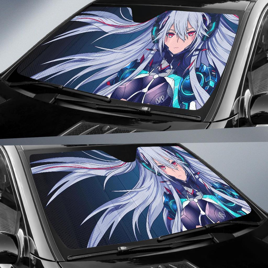 Mecha Girl Anime Girl Hd 4K Car Sun Shade Gift Ideas 2022