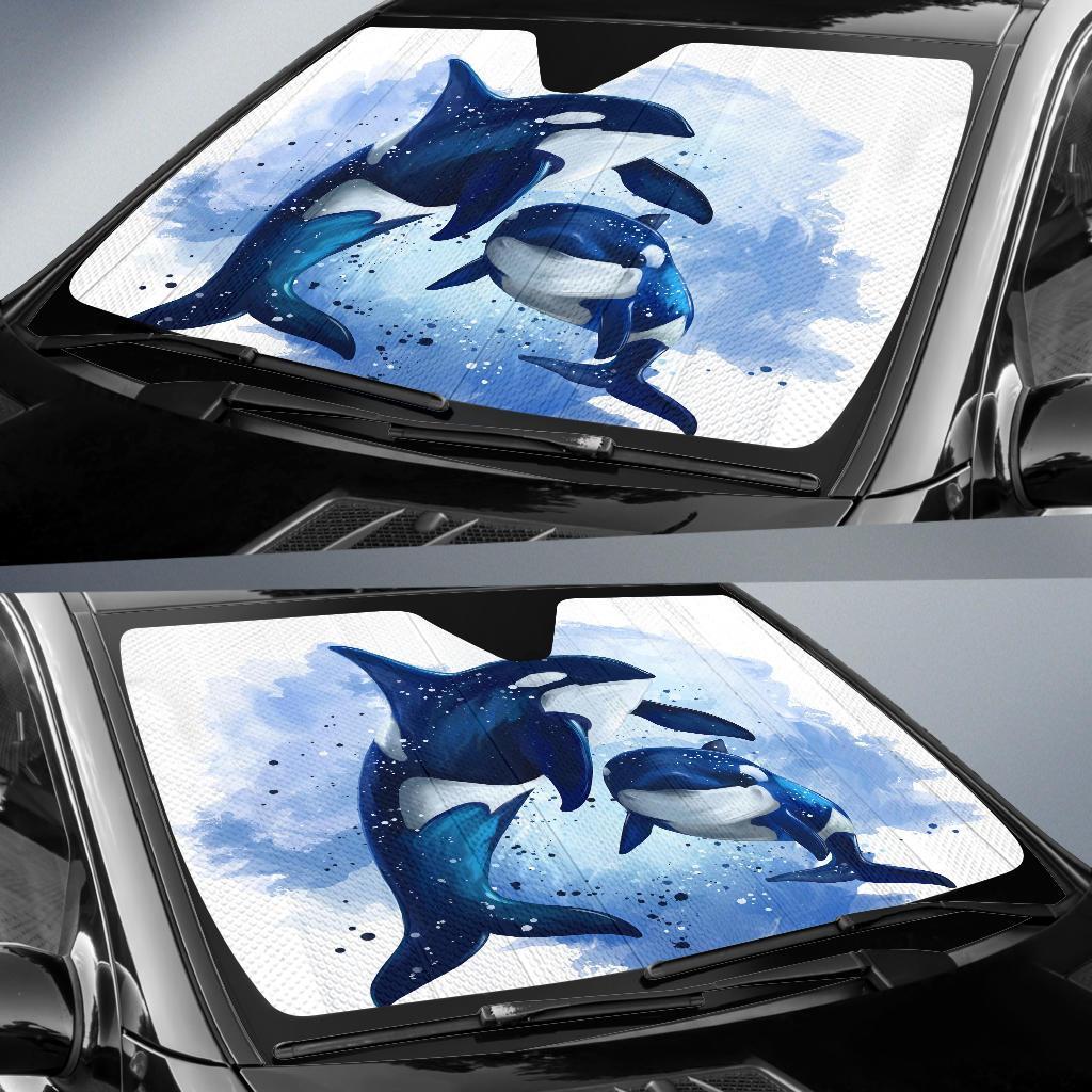 Killer Whale Auto Sun Shades Amazing Best Gift Ideas 2021