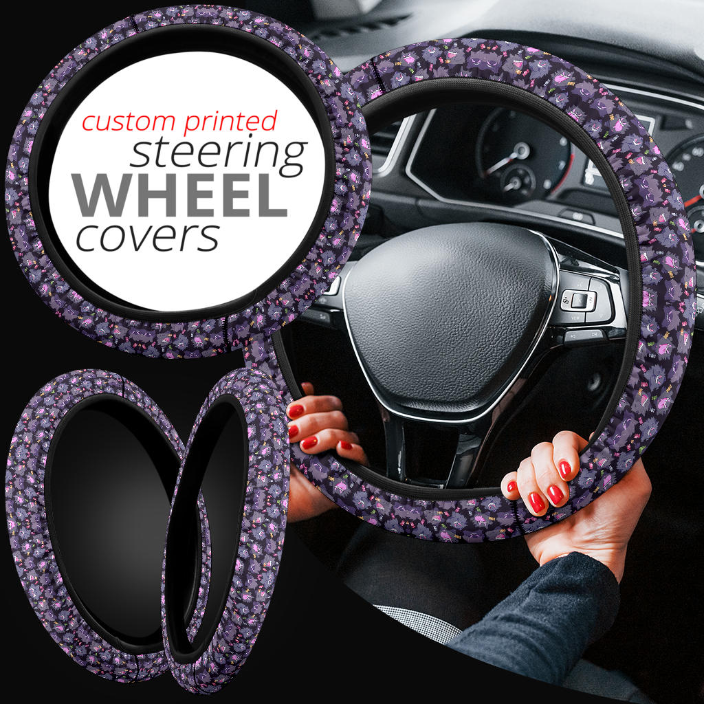 Gengar Pokemon Car Steering Wheel Cover 2