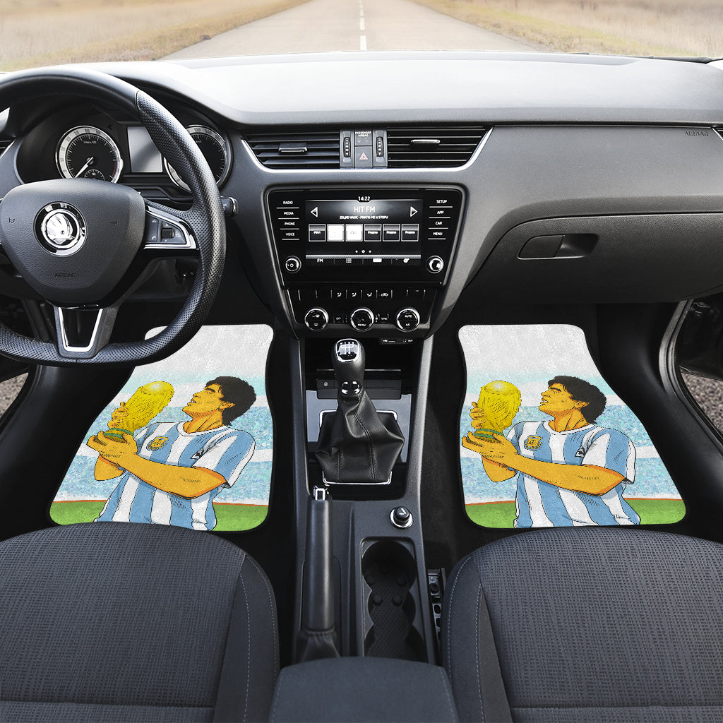 Diego Armando Maradona 10 Rip 1969 2022 19 Car Floor Mats Custom Car Accessories Car Decor 2022