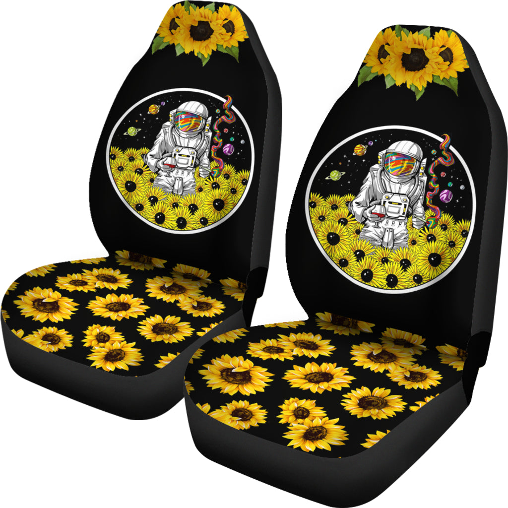 Astronaut Space Sunflowers Seat Covers