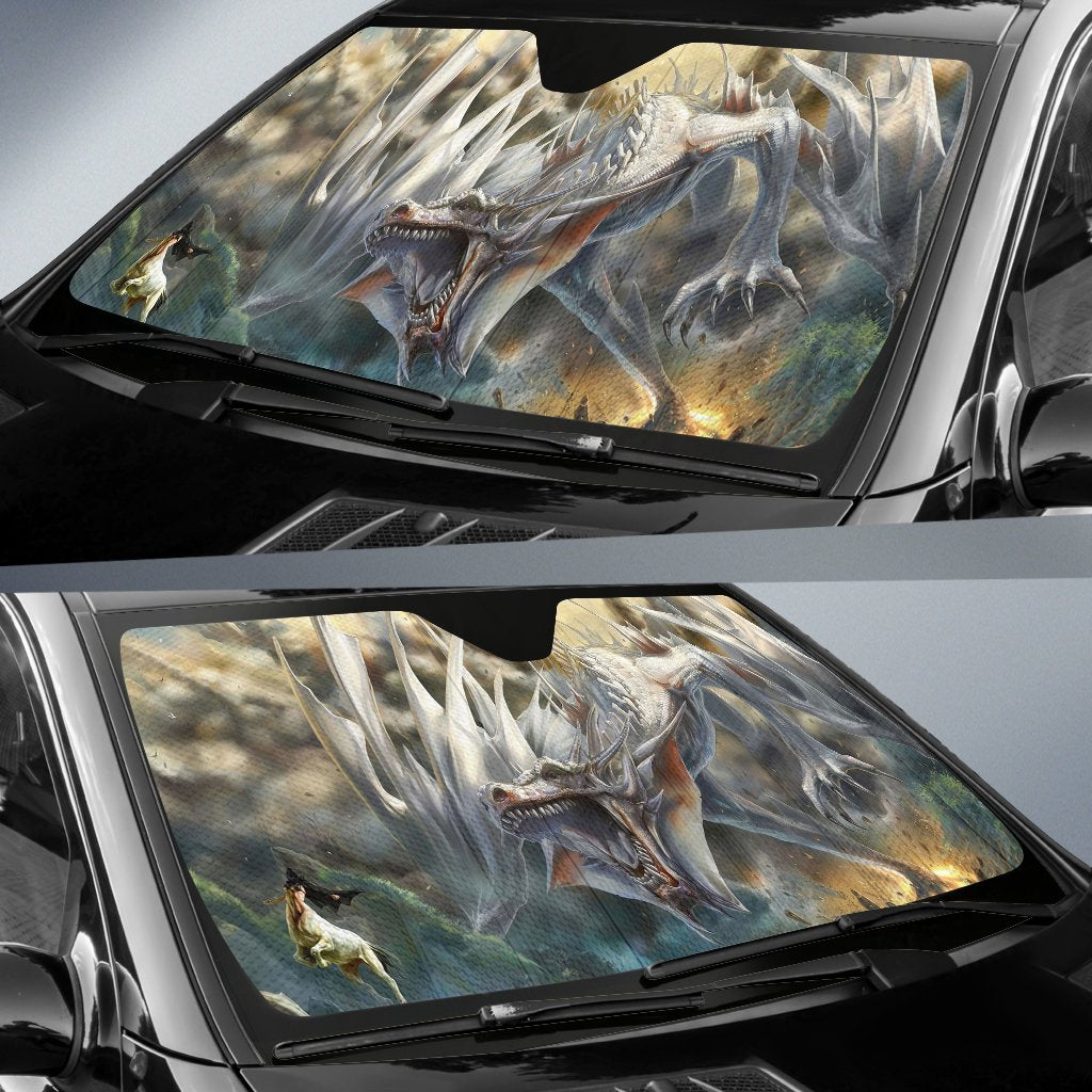 White Dragon Attack Sun Shade Gift Ideas 2022