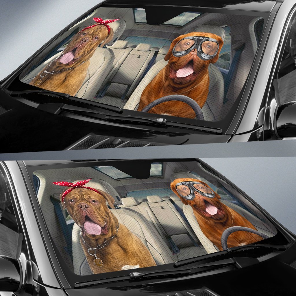 Dogue De Bordeaux Driver Auto Sun Shade Amazing Best Gift Ideas 2022