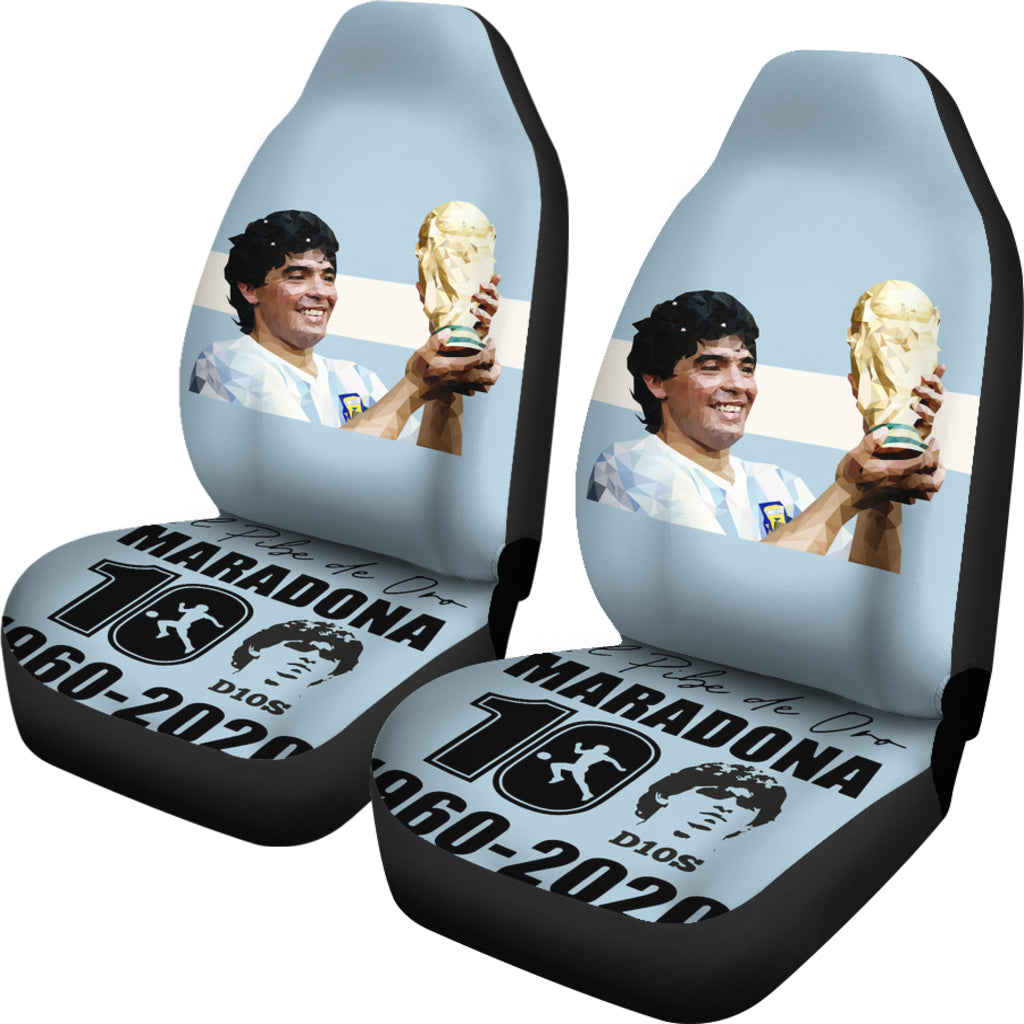 World Cup Diego Armando Maradona 10 Rip 1969 2022 Car Seat Covers Gift For Fooball